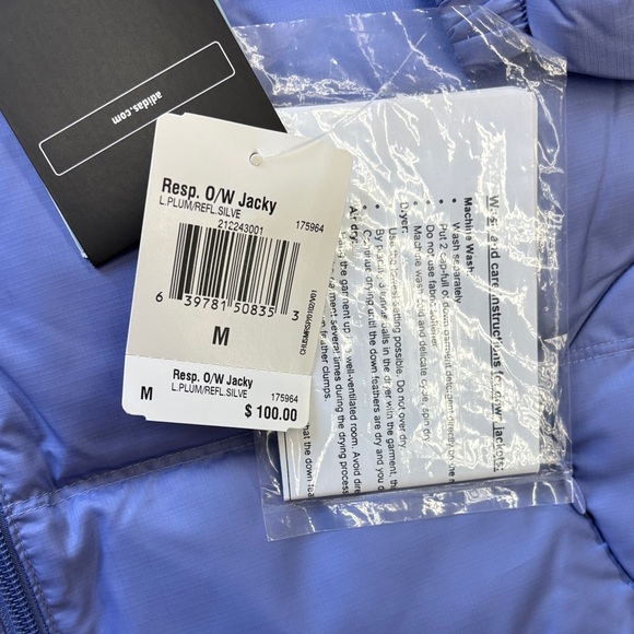 Adidas Sky Blue Hooded Jacket - Picture 2 of 4